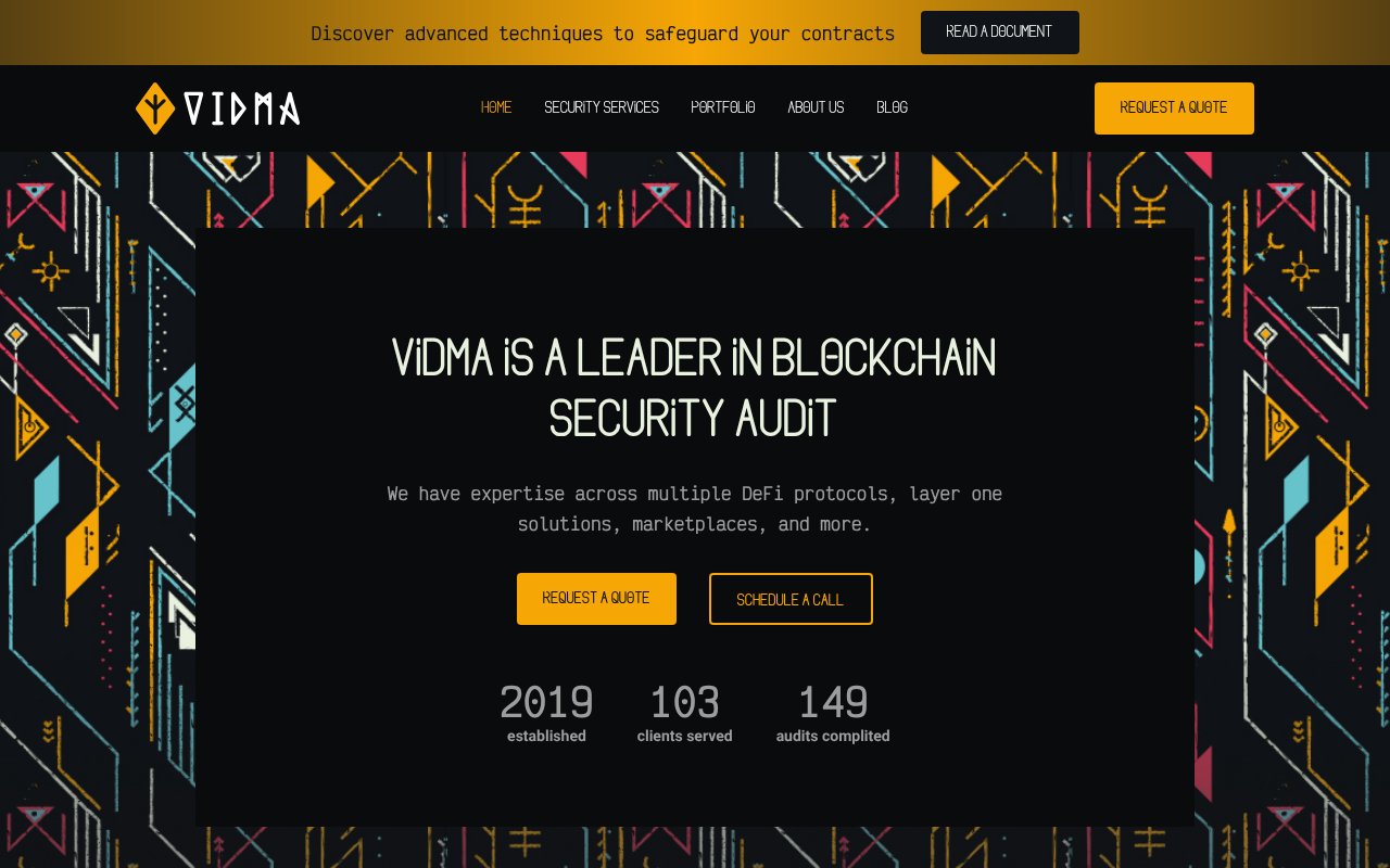 Screenshot of vidma.io