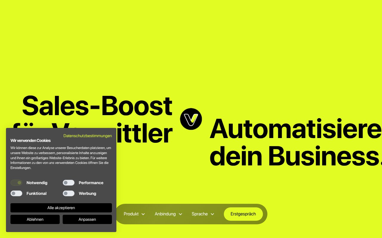 Screenshot of vinlivt.de