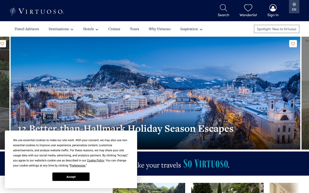 Screenshot of virtuoso.com