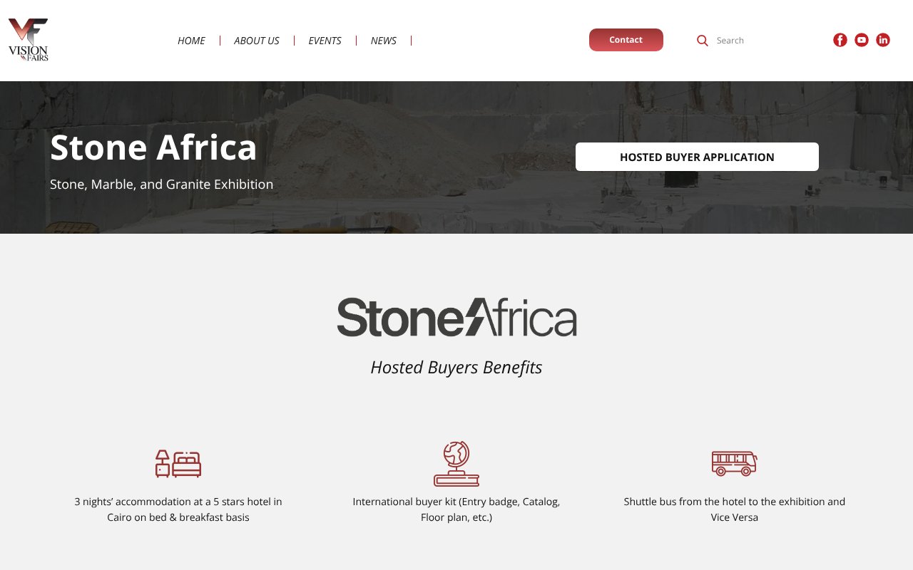 Screenshot of visionfairs.com