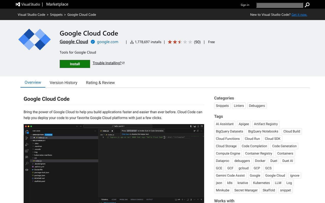 Screenshot of visualstudio.com