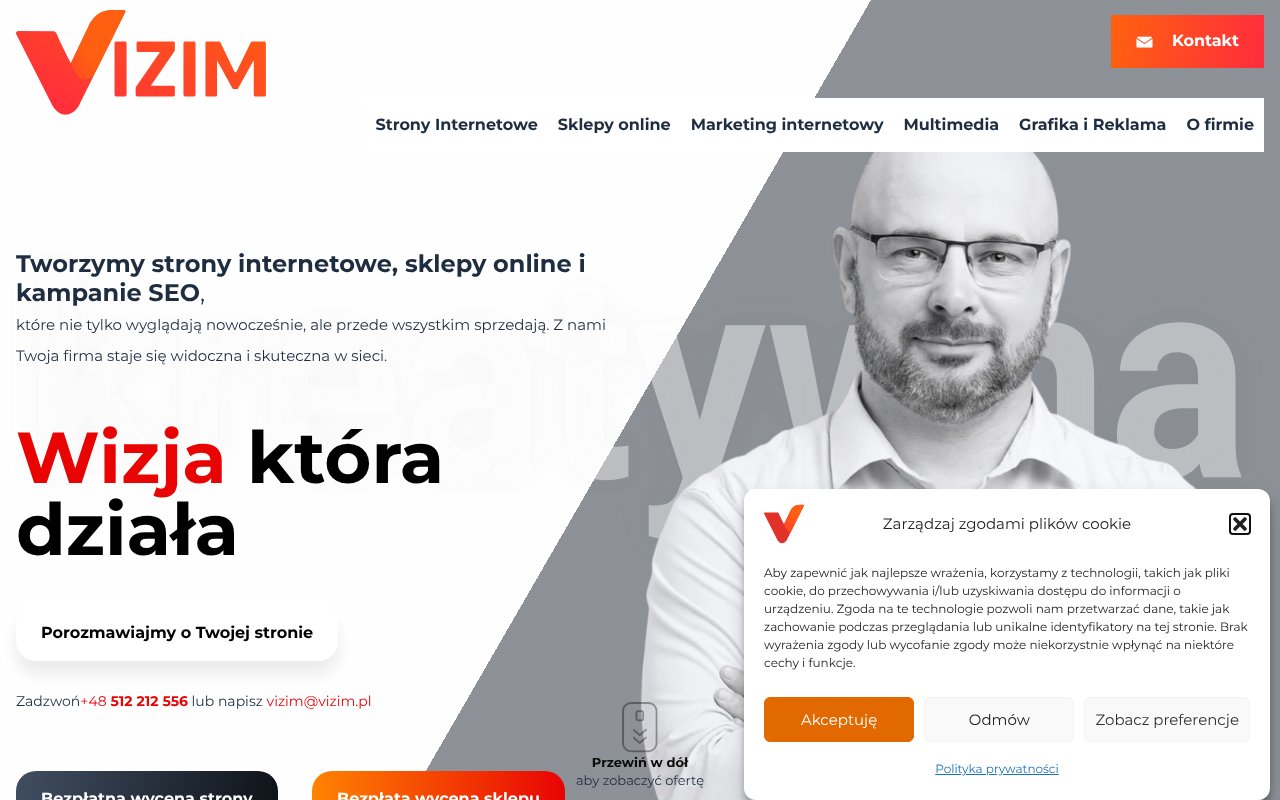 Screenshot of vizim.pl