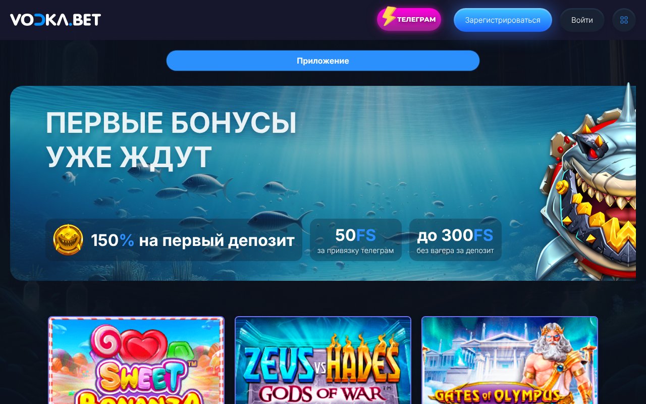 Screenshot of vodka-registration.site