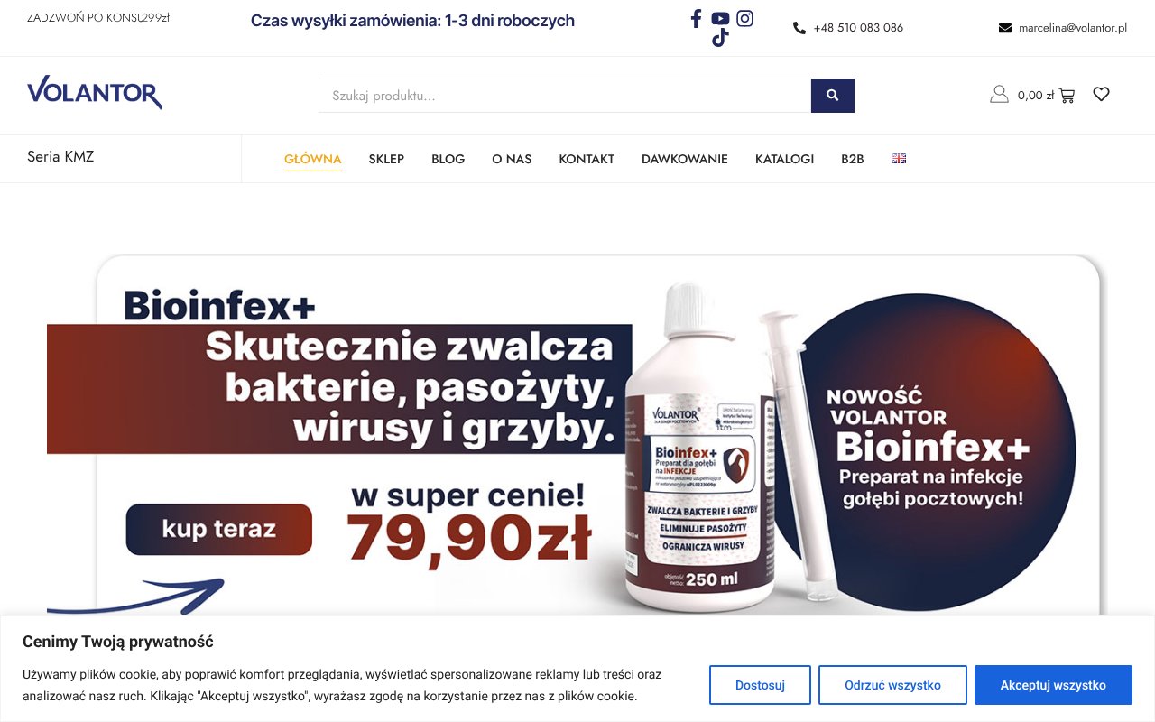 Screenshot of volantor.pl