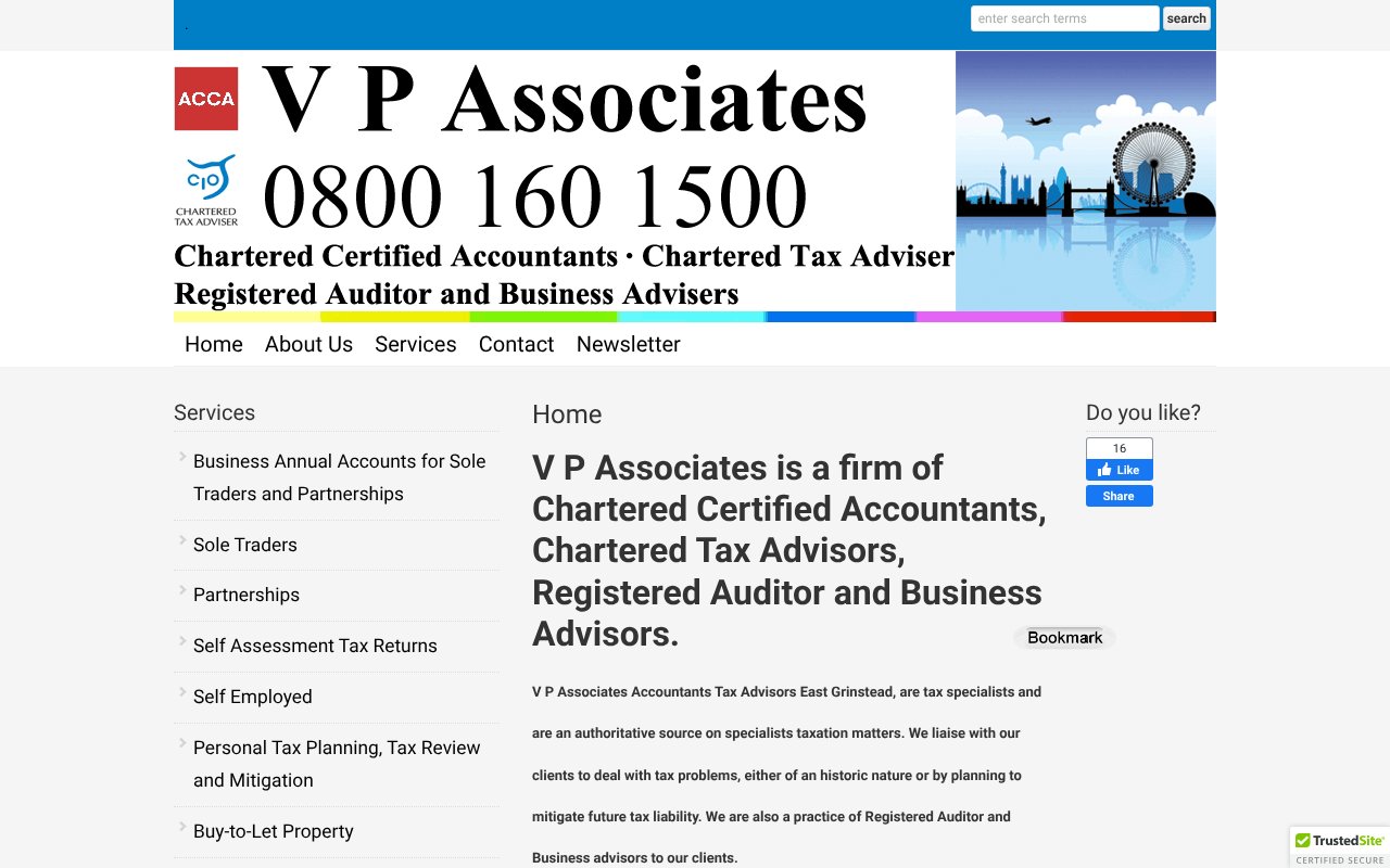 Screenshot of vpassociates.com