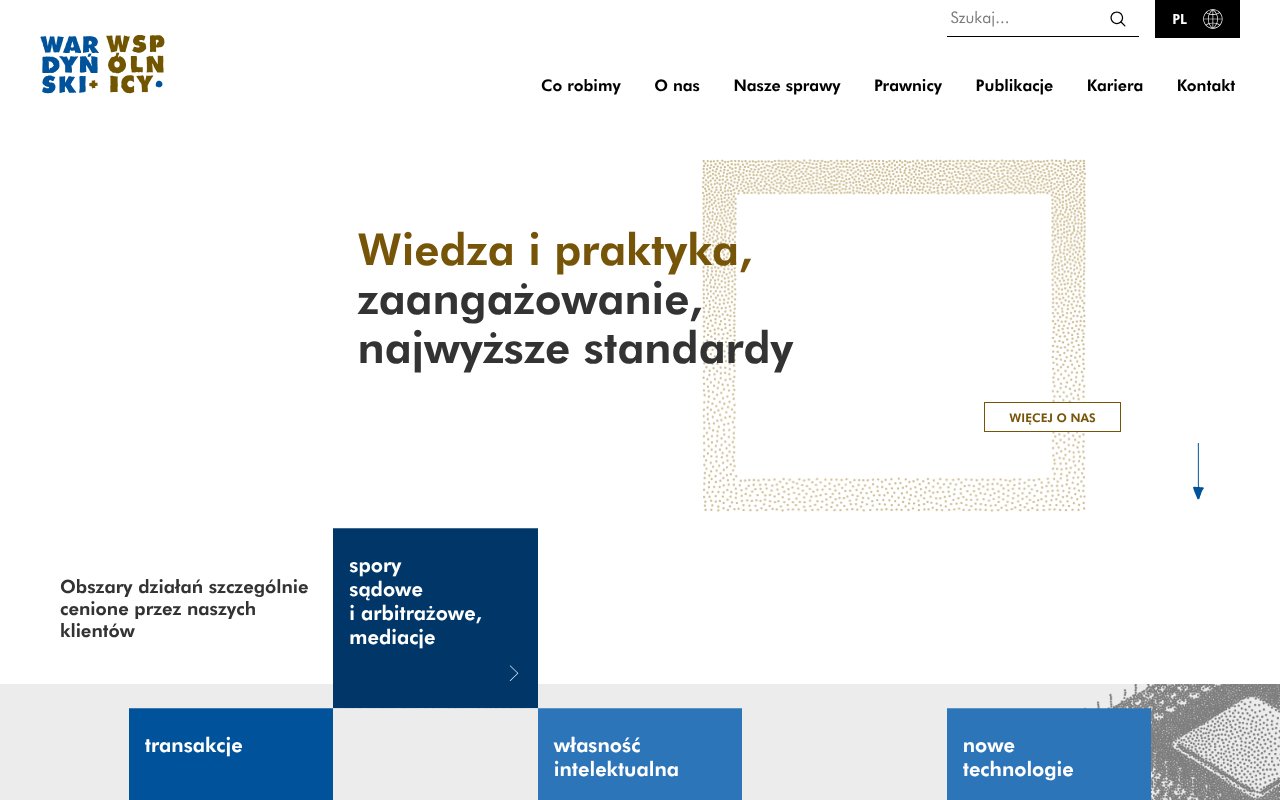 Screenshot of wardynski.com.pl