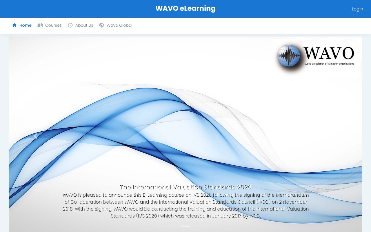 Screenshot of wavoglobal.org