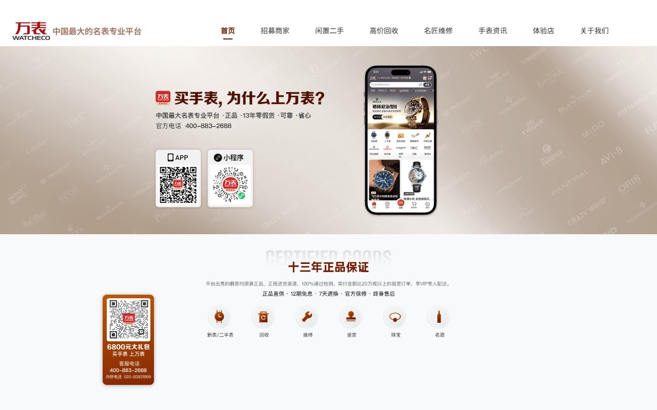 Screenshot of wbiao.cn
