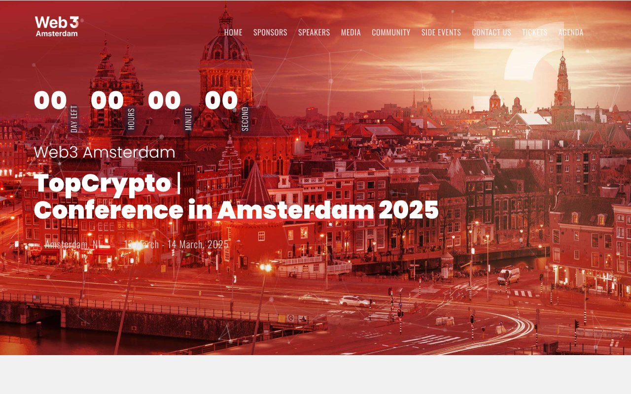 Screenshot of web3amsterdam.com