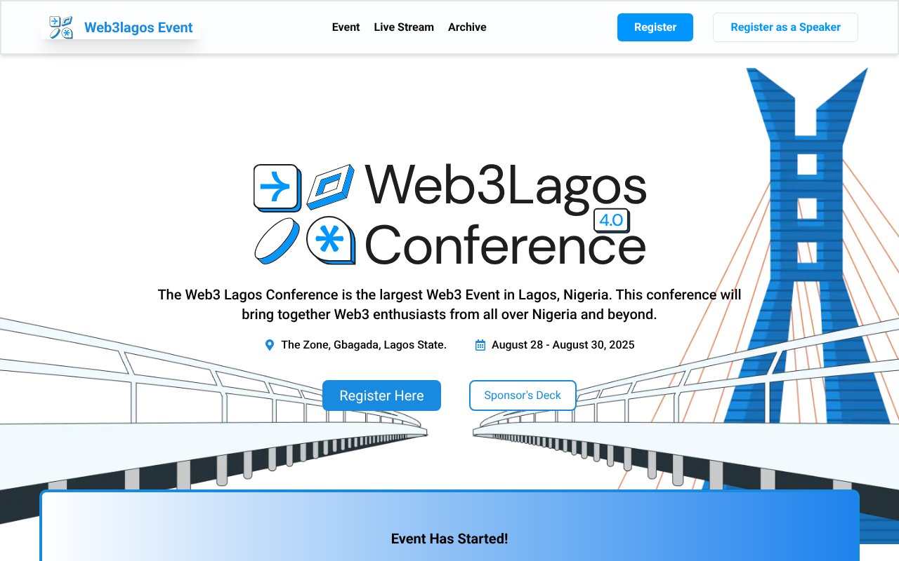 Screenshot of web3bridge.com