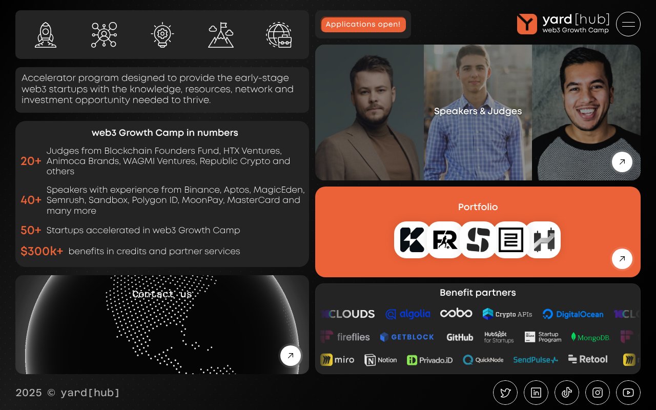 Screenshot of web3growth.camp