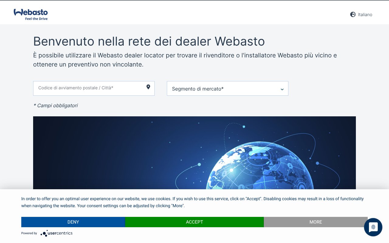 Screenshot of webasto.net