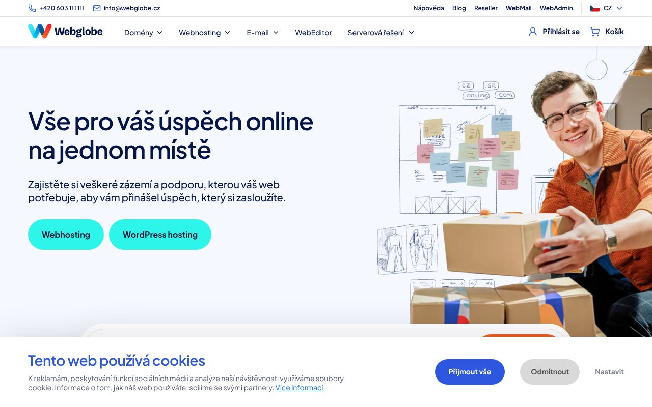 Screenshot of webglobe.cz