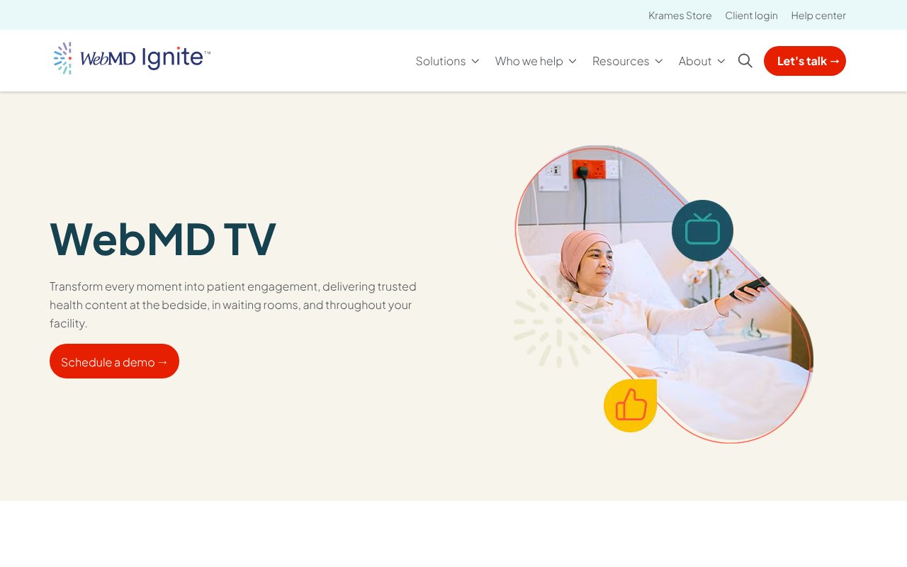 Screenshot of webmdignite.com