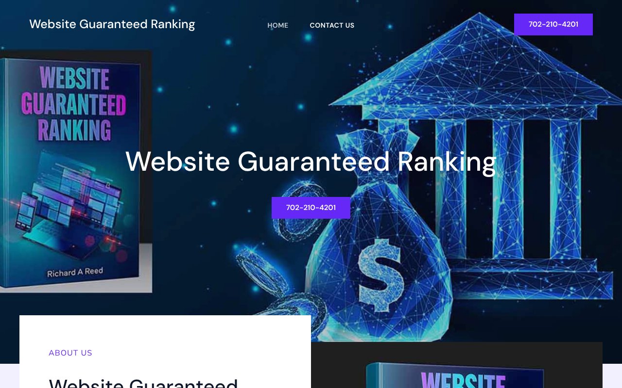 Screenshot of websiteguaranteedranking.com