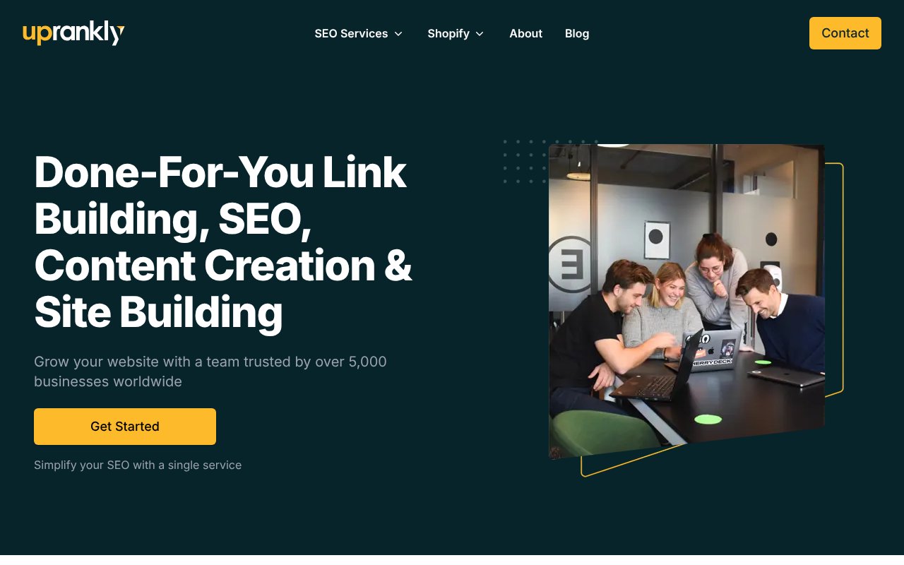 Screenshot of webuildlink.com