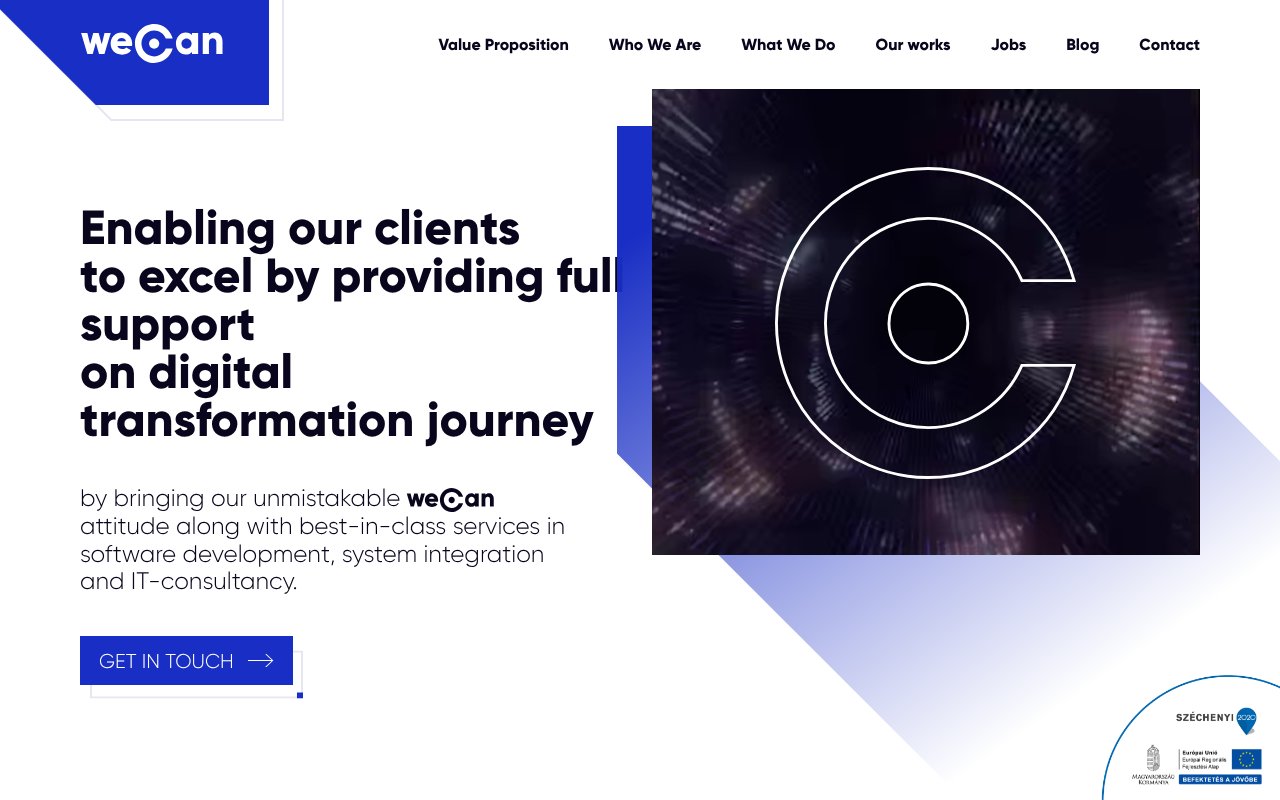 Screenshot of wecan.technology