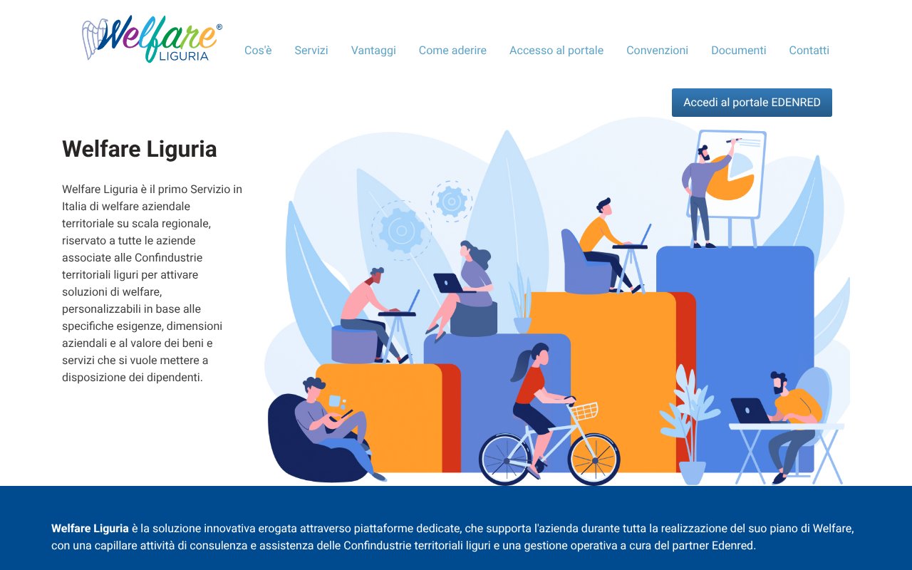 Screenshot of welfareliguria.it