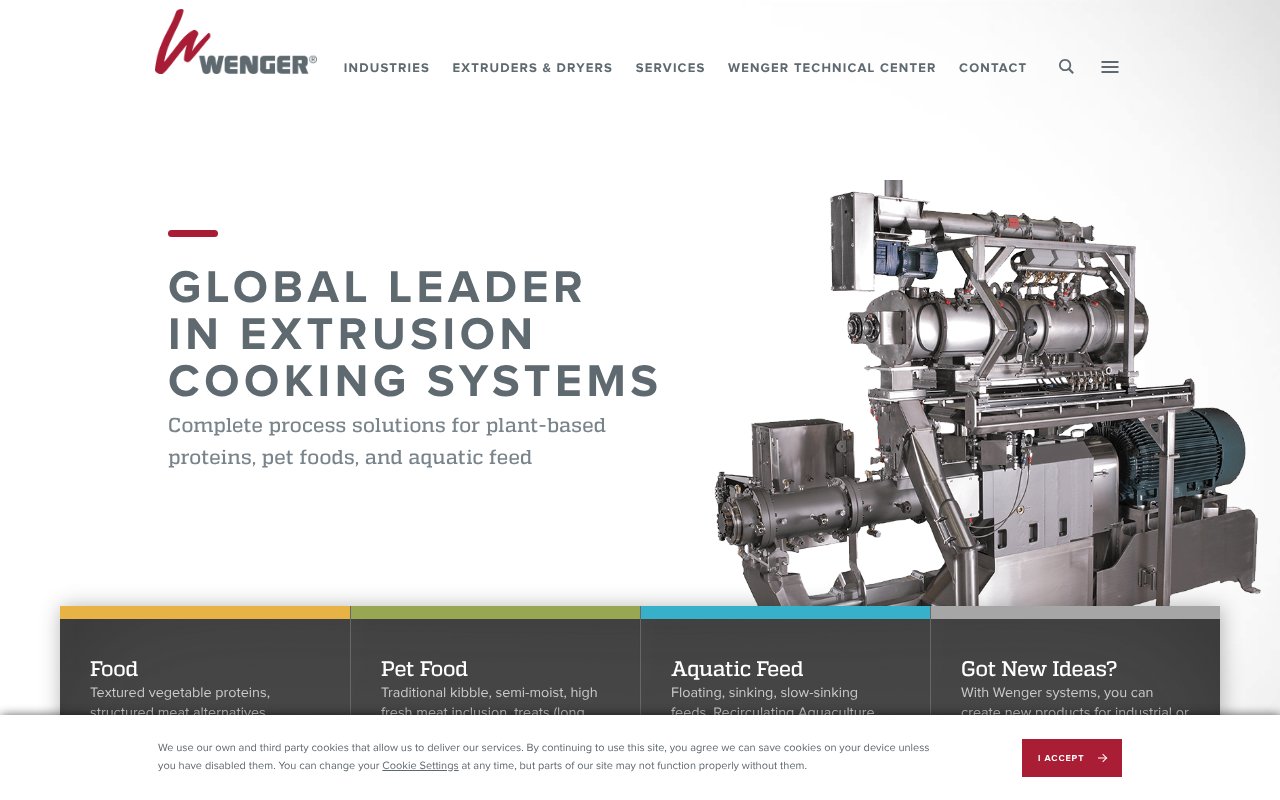 Screenshot of wenger.com