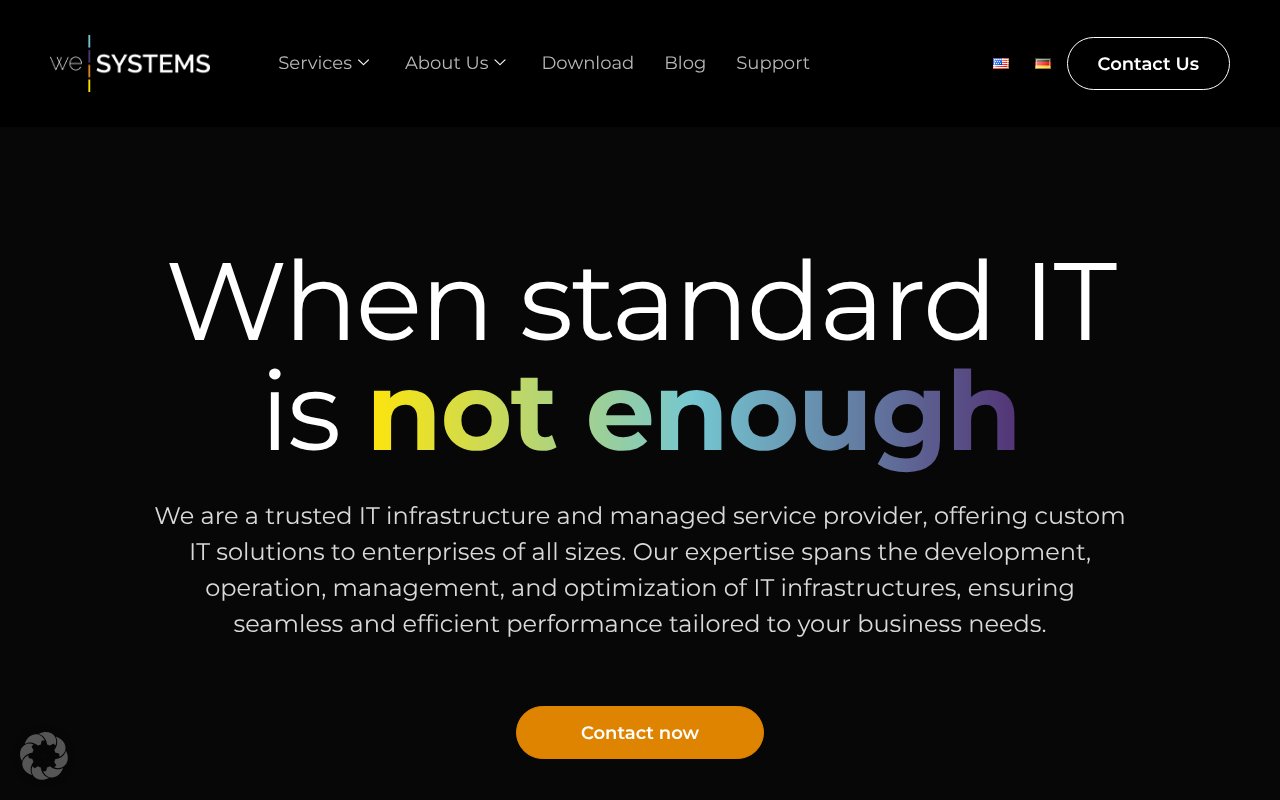 Screenshot of wesystems.de
