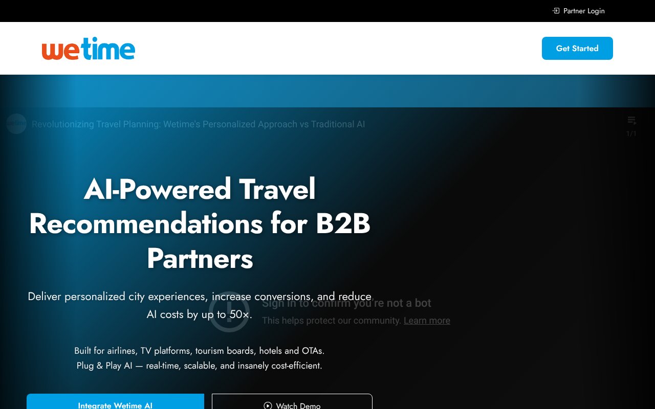 Screenshot of wetime.ai