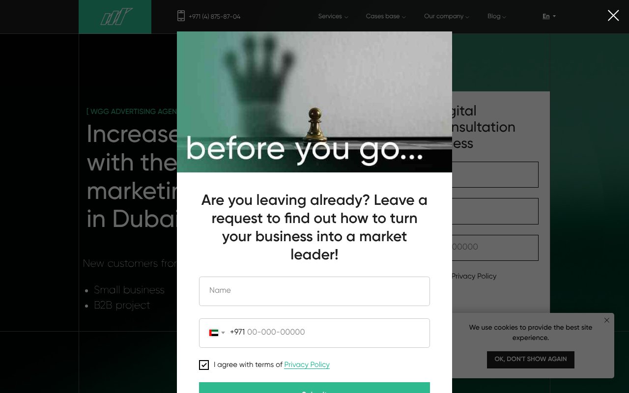 Screenshot of wgg.company