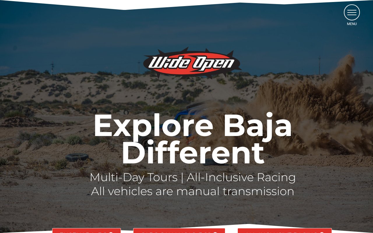 Screenshot of wideopenbaja.com