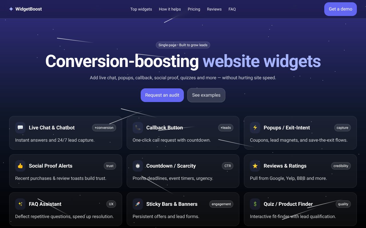 Screenshot of widget-for-site.com
