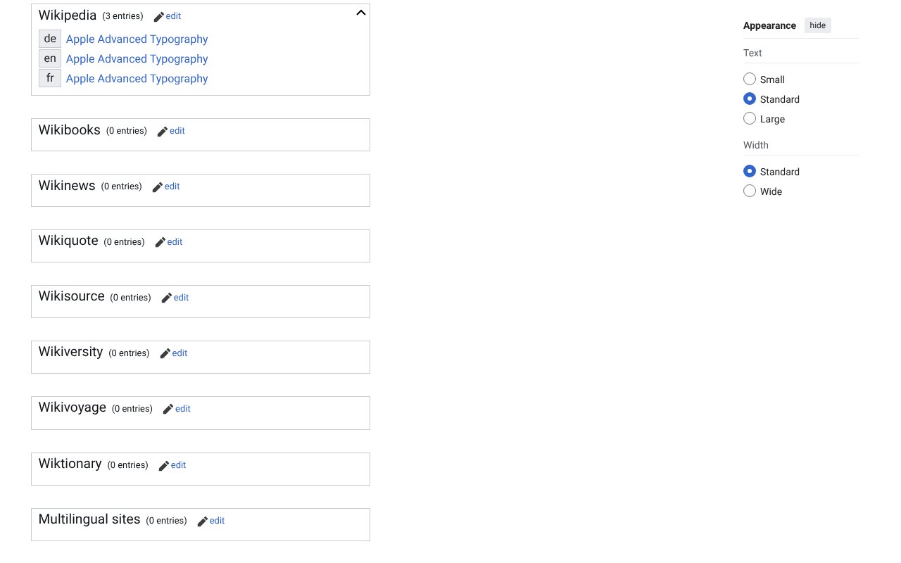 Screenshot of wikidata.org