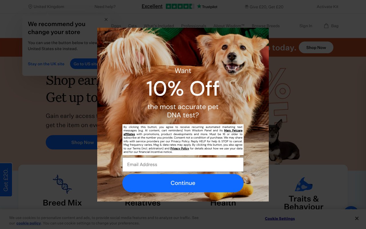 Screenshot of wisdompanel.com