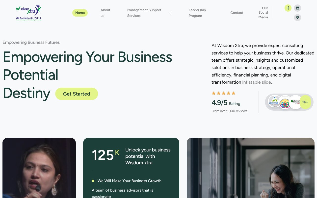 Screenshot of wisdomxtra.com