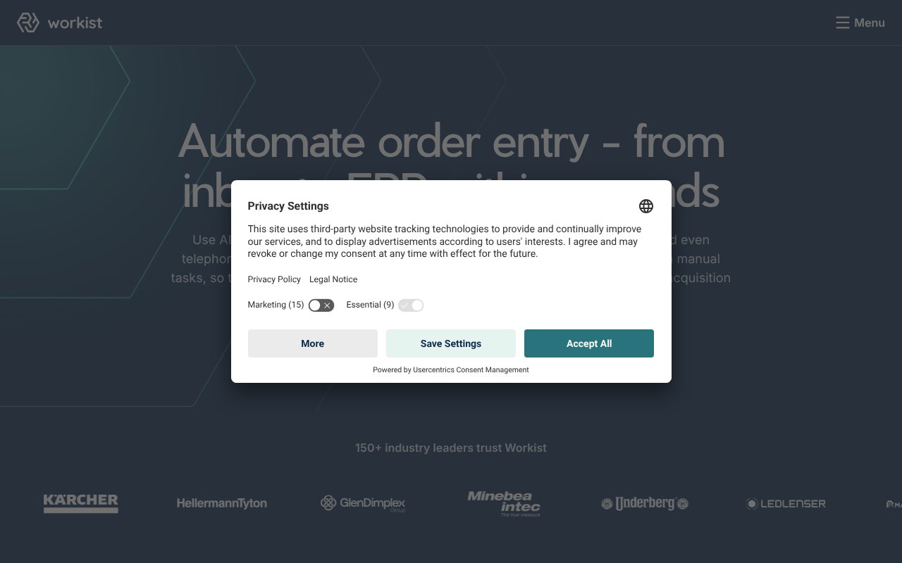 Screenshot of workist.com