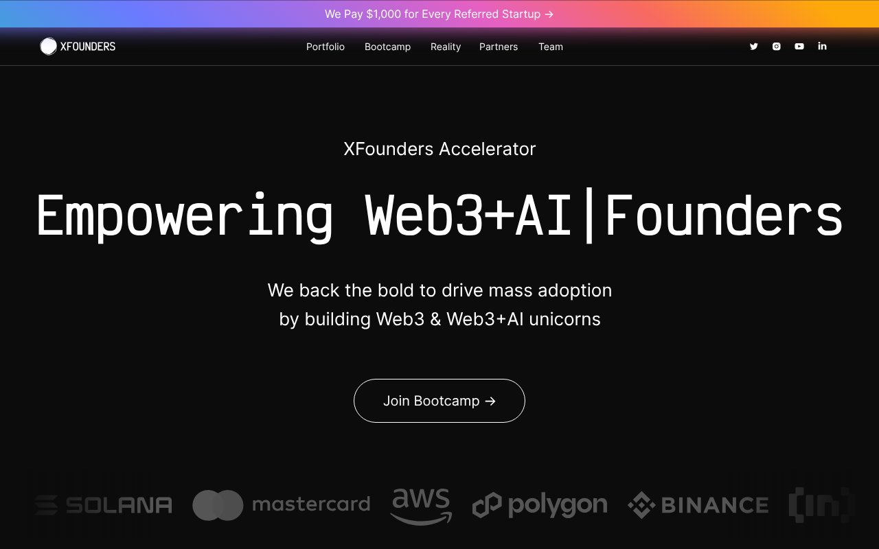 Screenshot of x-founders.com