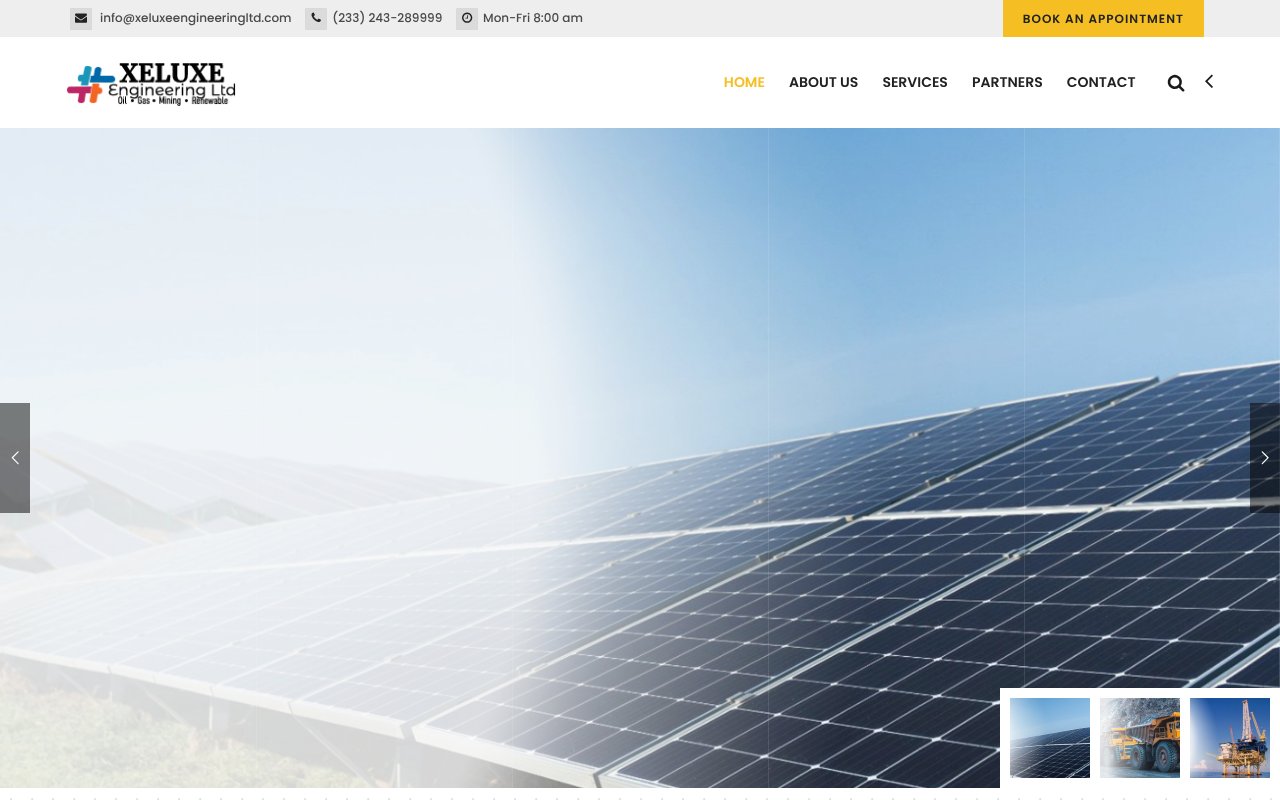 Screenshot of xeluxeengineeringltd.com