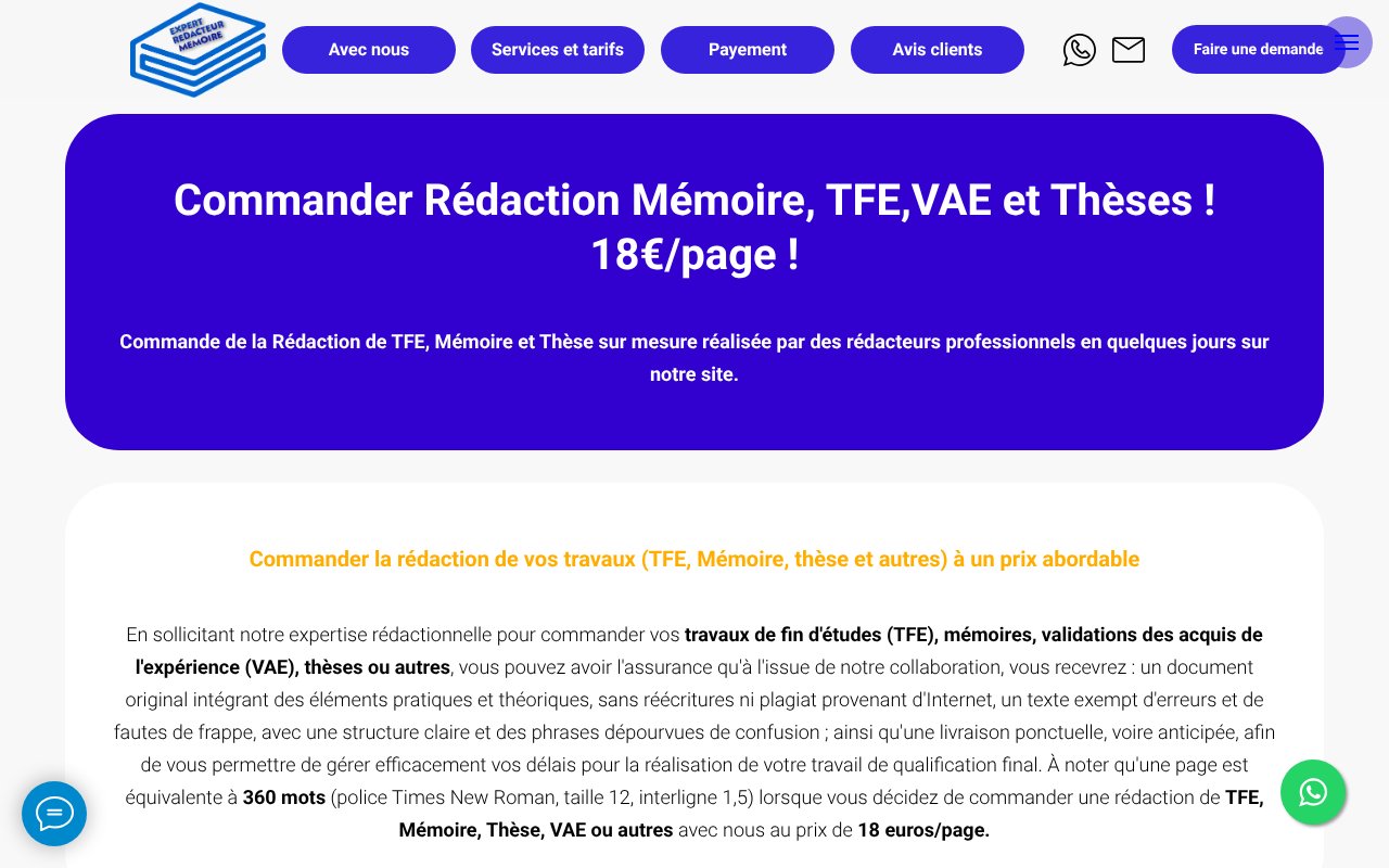 Screenshot of xn--rdacteurmmoire-bkbi.com