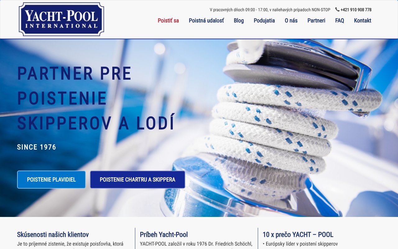 Screenshot of yacht-pool.sk