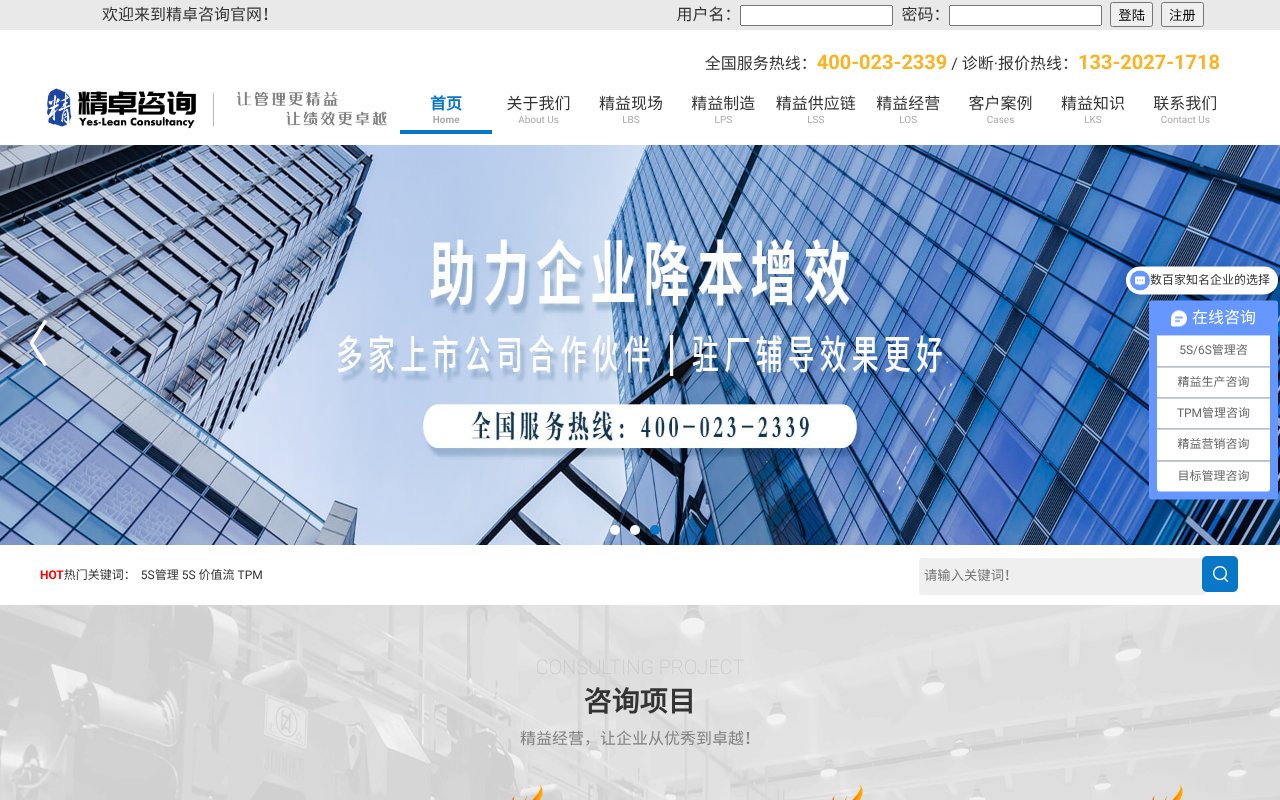 Screenshot of yes-lean.com