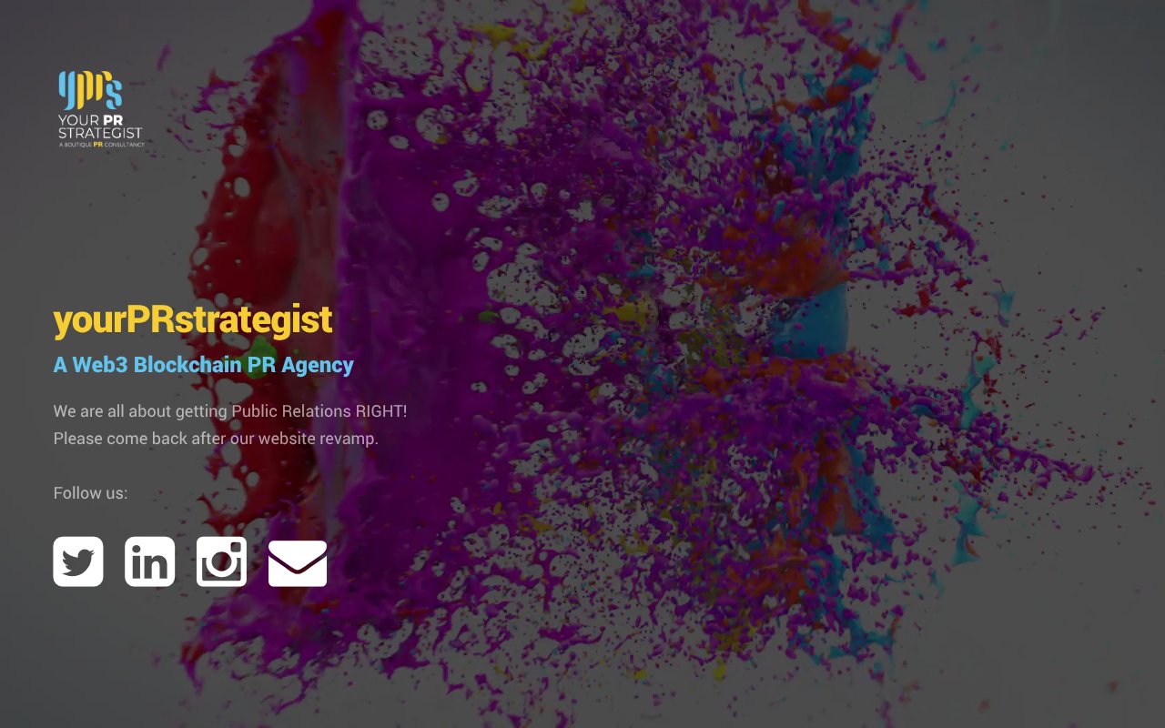 Screenshot of yourprstrategist.com