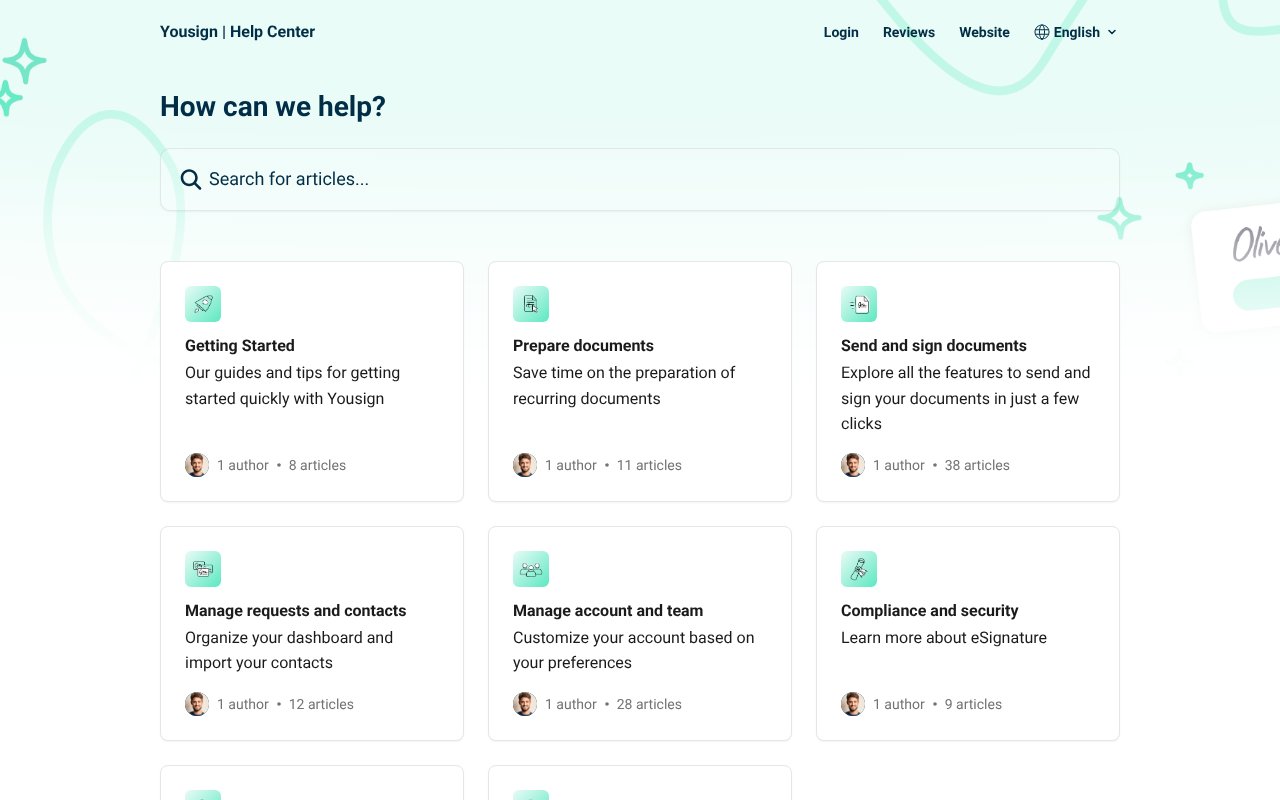 Screenshot of yousign.app