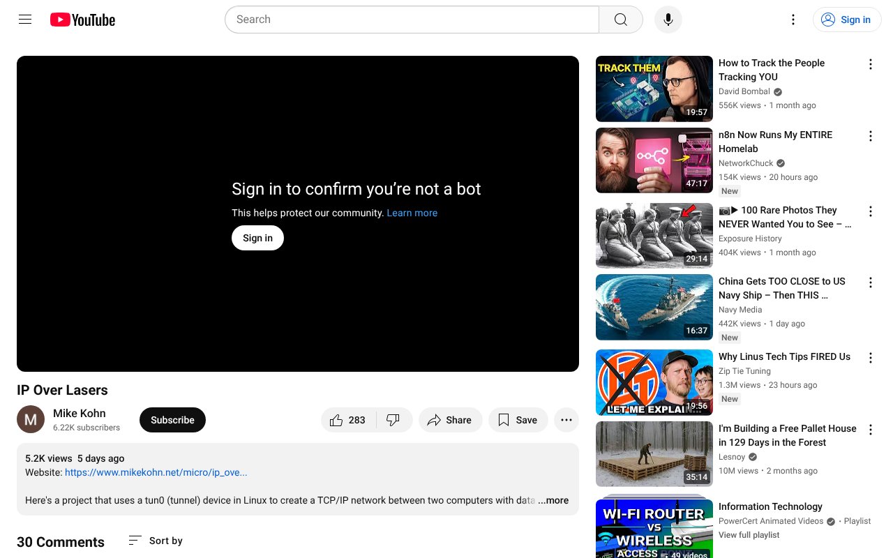 Screenshot of youtu.be