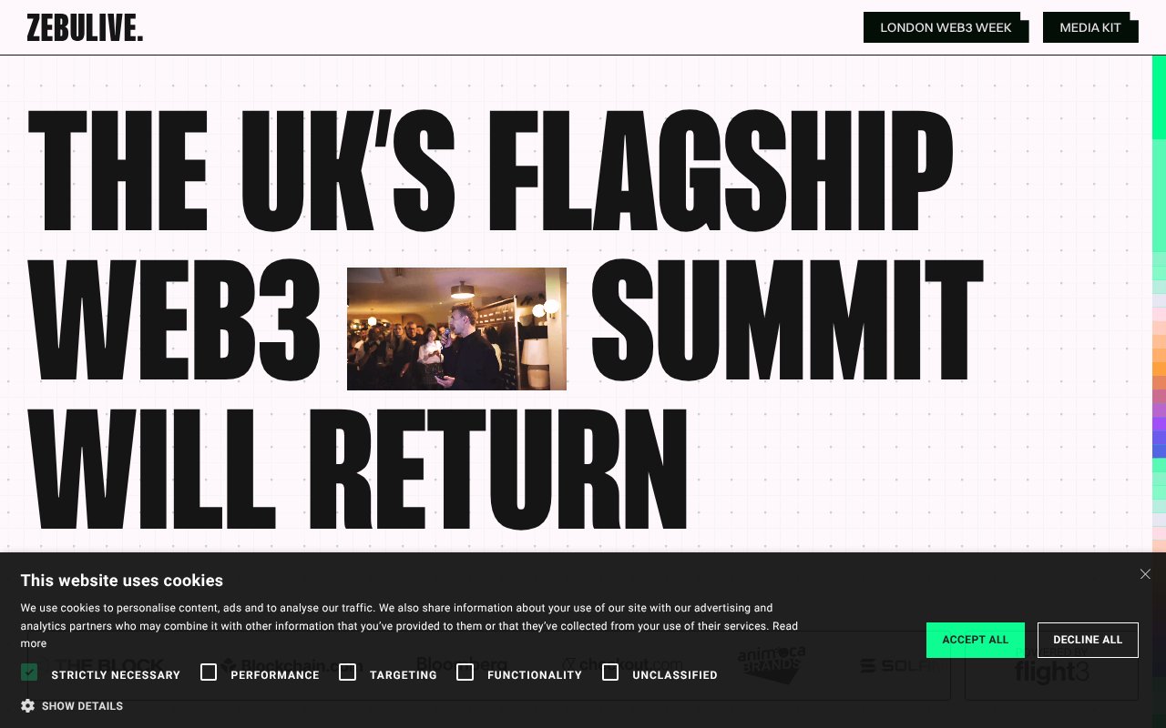 Screenshot of zebulive.xyz