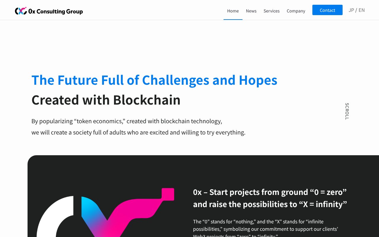 Screenshot of zero-x.com