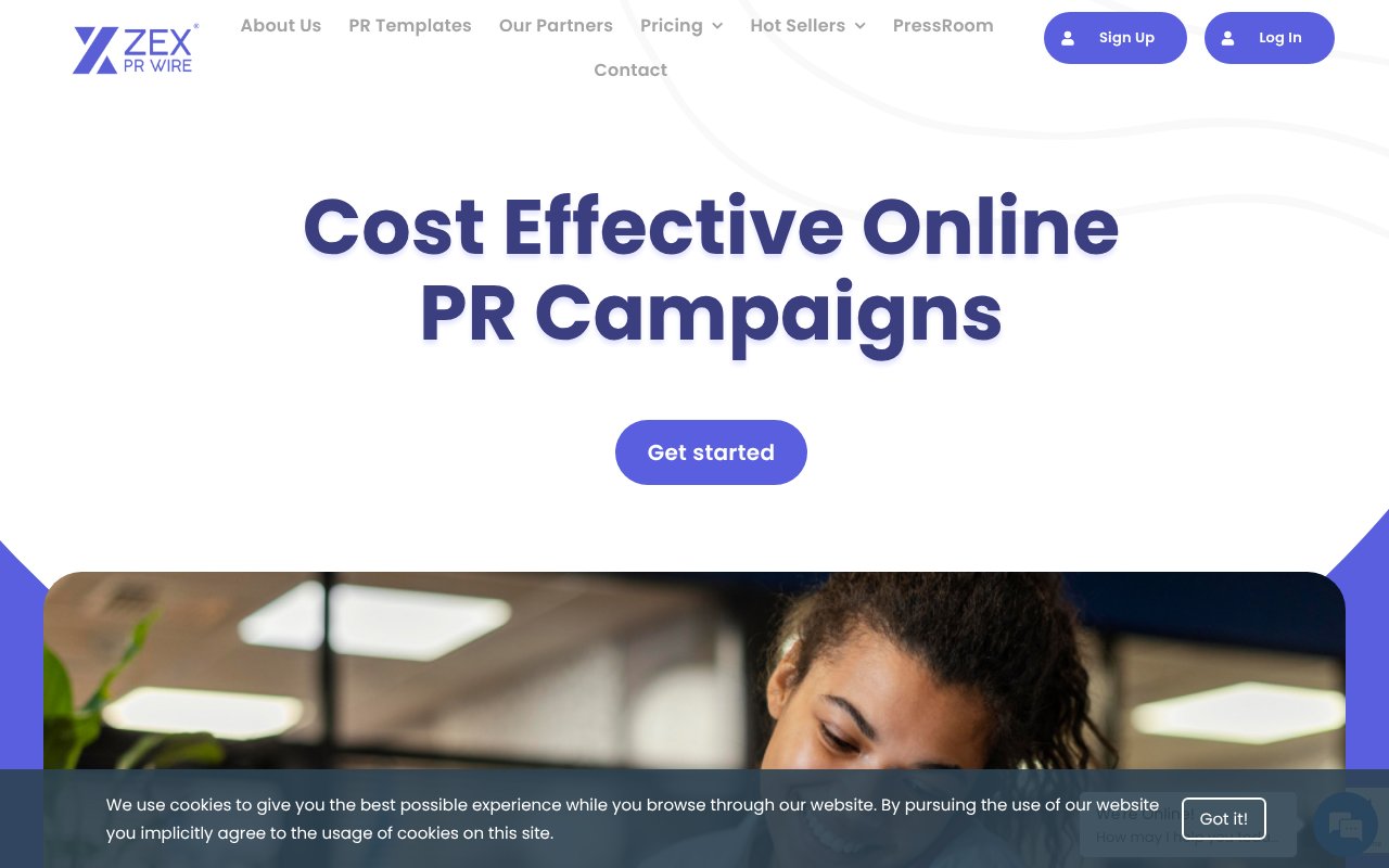 Screenshot of zexprwire.com