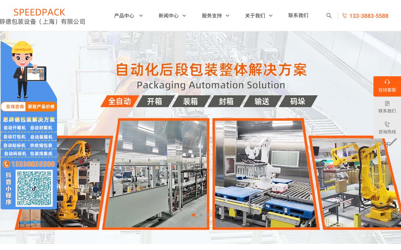 Screenshot of zidongbaozhuangxian.com