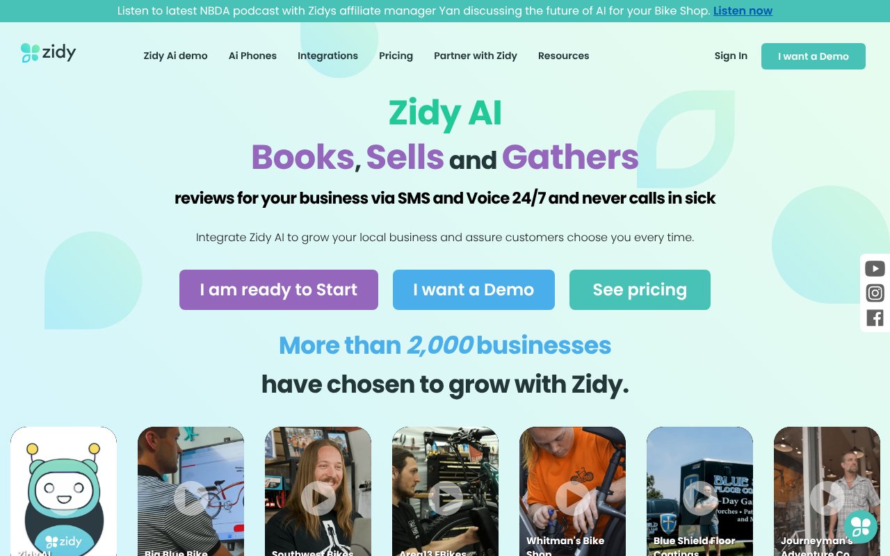 Screenshot of zidy.com
