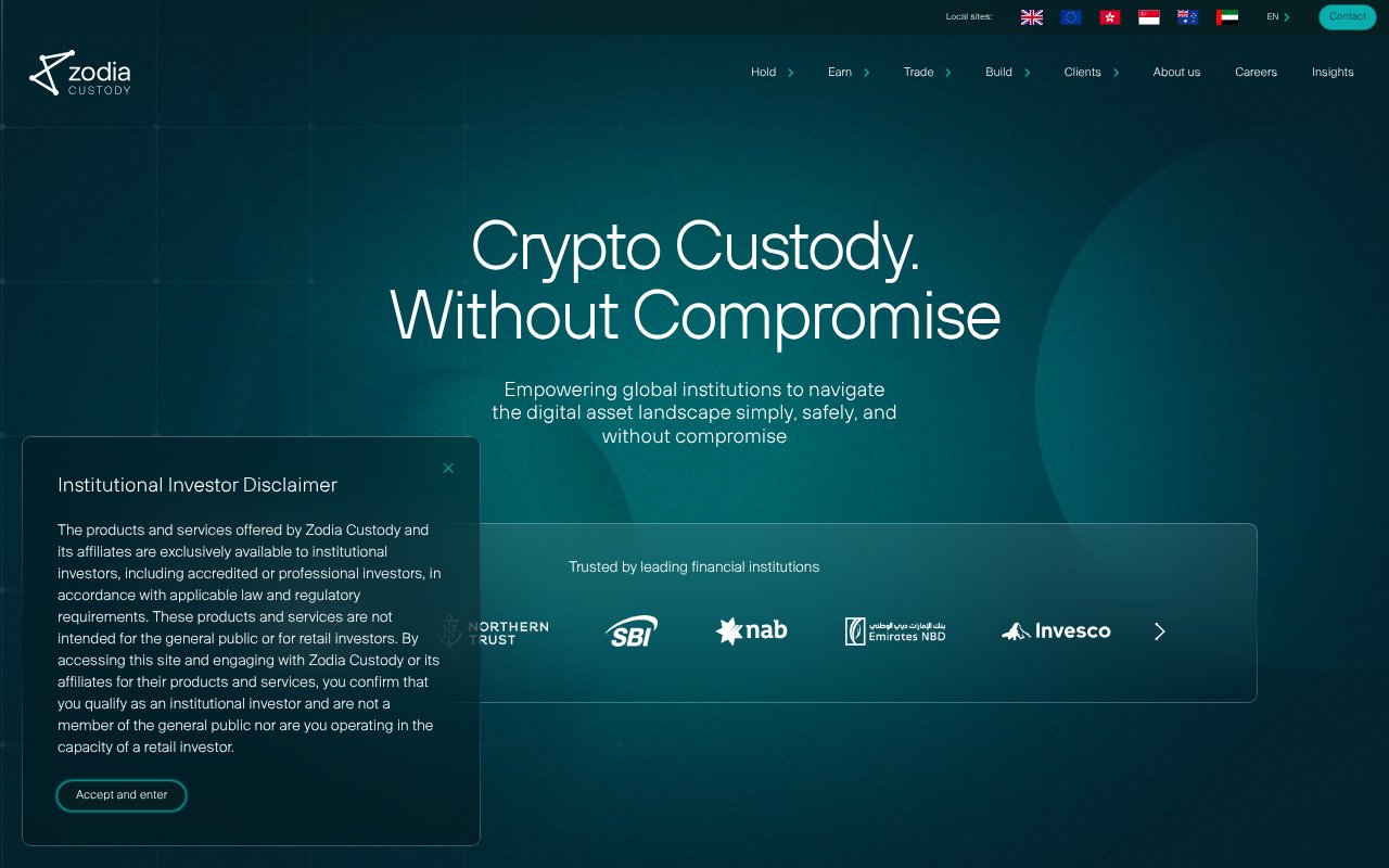 Screenshot of zodia-custody.com