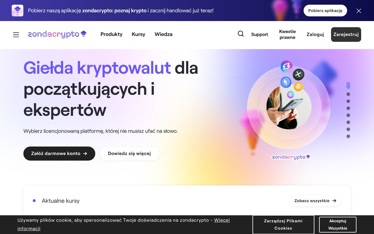 Screenshot of zondacrypto.com